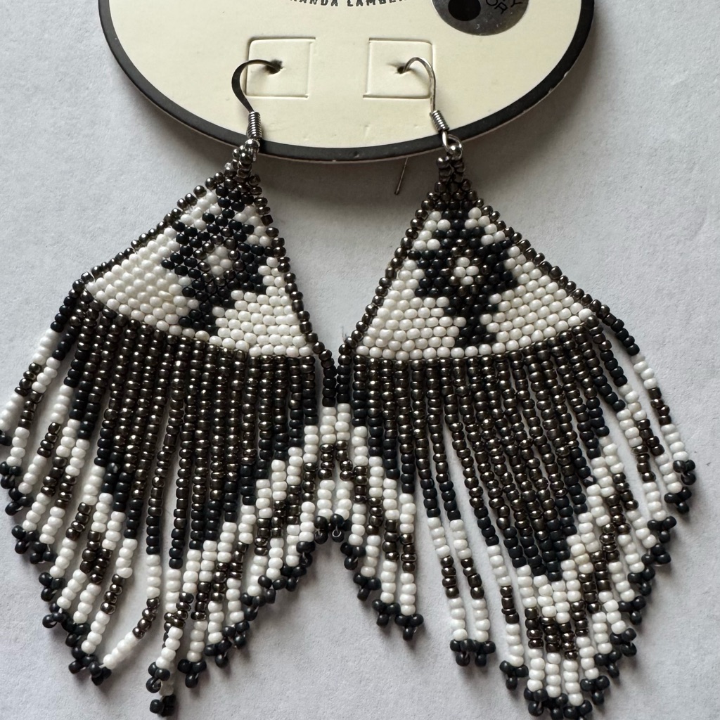 Idyllwind- Silver Beaded Drop Earring 21$